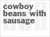 recipe for slow cooker cowboy beans with sausage