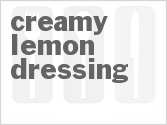 recipe for creamy lemon dressing