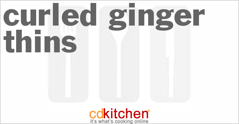 Curled Ginger Thins - CDKitchen.com