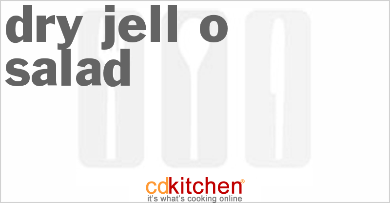 Dry Jell-O Salad - CDKitchen.com