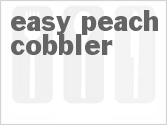 recipe for easy peach cobbler with crunchy oat topping