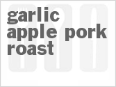 recipe for slow cooker garlic apple pork roast