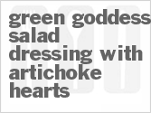 recipe for green goddess salad dressing with artichoke hearts