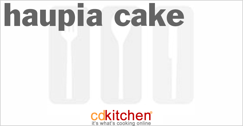 Haupia Cake - CDKitchen.com