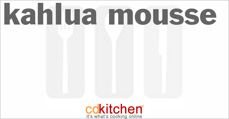 Kahlua Mousse - CDKitchen.com