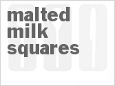 recipe for malted milk squares