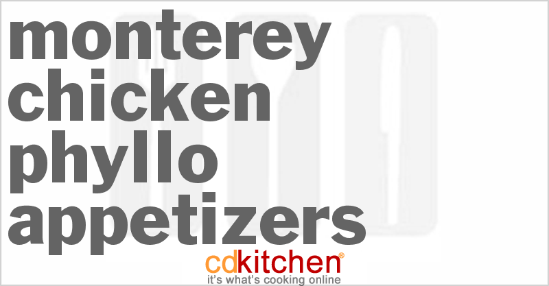 Monterey Chicken Phyllo Appetizers - CDKitchen.com