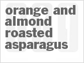 recipe for orange and almond roasted asparagus
