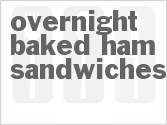 recipe for overnight baked ham sandwiches