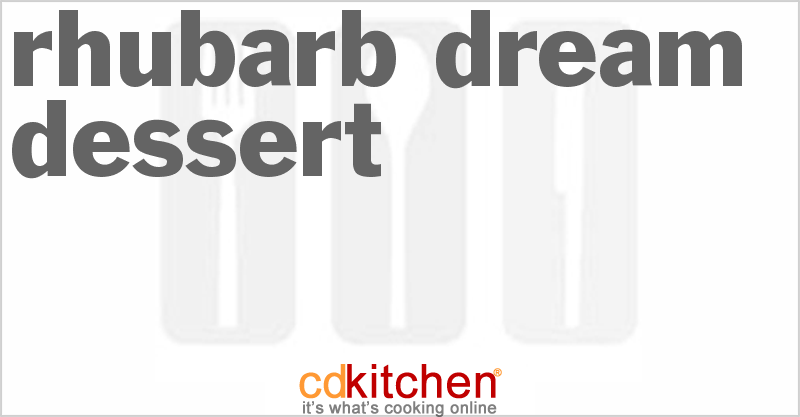 Rhubarb Dream Dessert - CDKitchen.com