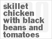 recipe for skillet chicken with black beans and tomatoes
