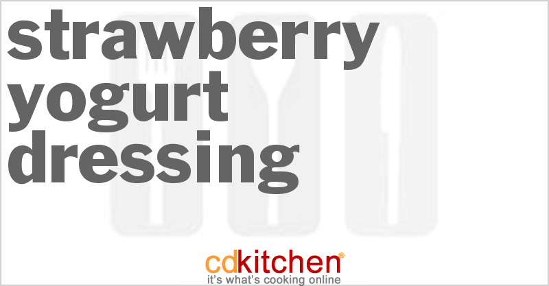 Strawberry Yogurt Dressing - CDKitchen.com