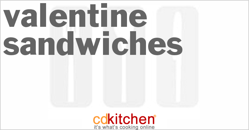 Valentine Sandwiches - CDKitchen.com
