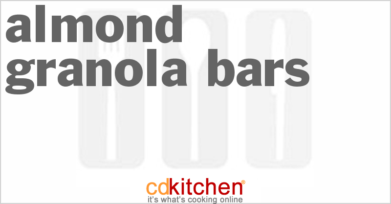Almond Granola Bars - CDKitchen.com
