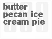 recipe for butter pecan ice cream pie