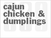 recipe for cajun chicken & dumplings