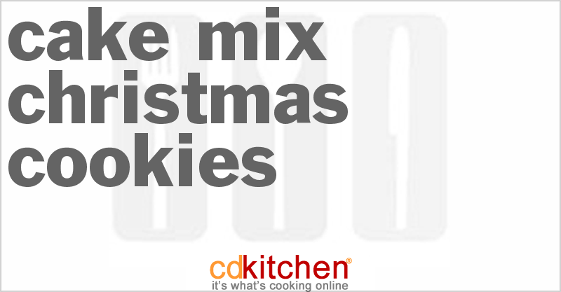 Cake Mix Christmas Cookies - CDKitchen.com