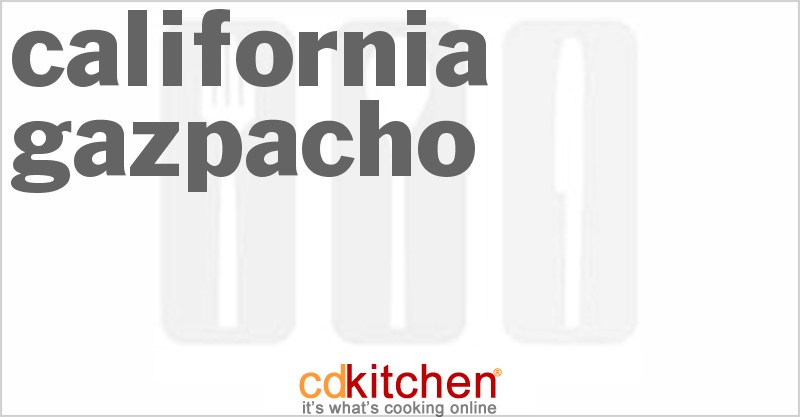 California Gazpacho - CDKitchen.com