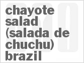 recipe for chayote salad (salada de chuchu) brazil