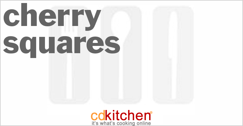 Cherry Squares - CDKitchen.com