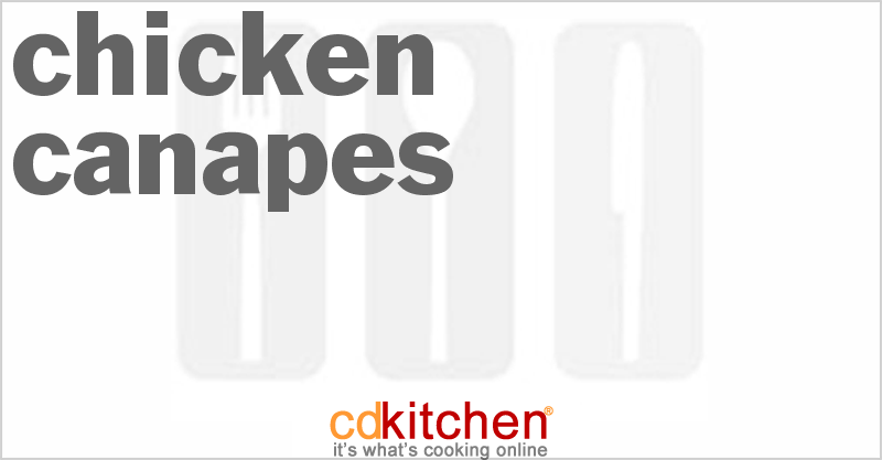 Chicken Canapes - CDKitchen.com