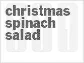 recipe for christmas spinach salad