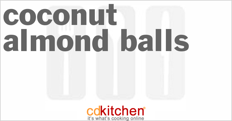 Coconut Almond Balls - CDKitchen.com