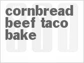 recipe for cornbread beef taco bake
