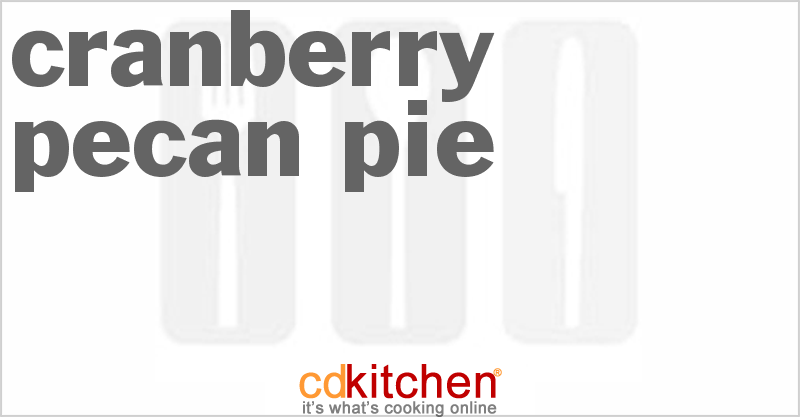 Cranberry Pecan Pie - CDKitchen.com