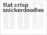 recipe for flat crisp snickerdoodles