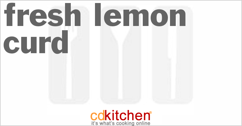 Fresh Lemon Curd - CDKitchen.com