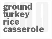 recipe for ground turkey rice casserole