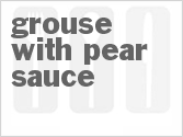 recipe for grouse with pear sauce