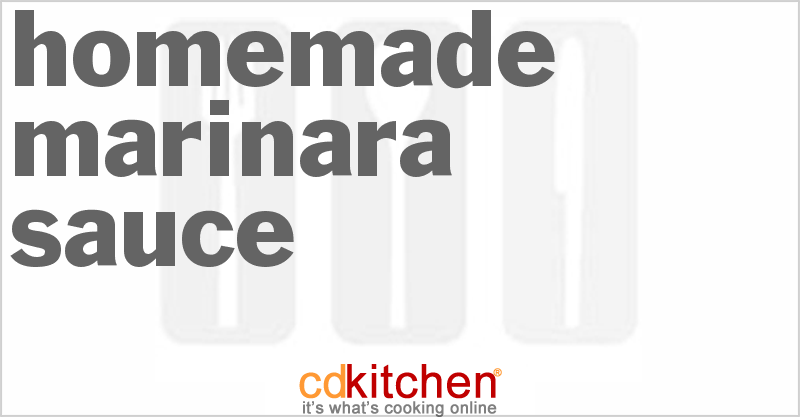 Homemade Marinara Sauce - CDKitchen.com