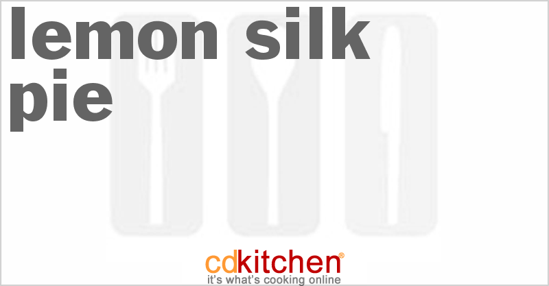 Lemon Silk Pie - CDKitchen.com