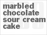 recipe for marbled chocolate sour cream cake
