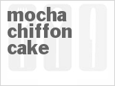 recipe for mocha chiffon cake