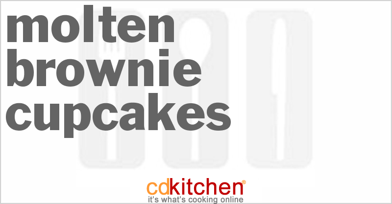 Molten Brownie Cupcakes - CDKitchen.com