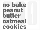 recipe for no-bake peanut butter-oatmeal cookies