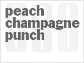 recipe for peach-champagne punch