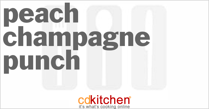Peach-Champagne Punch - CDKitchen.com