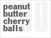 recipe for peanut butter cherry balls