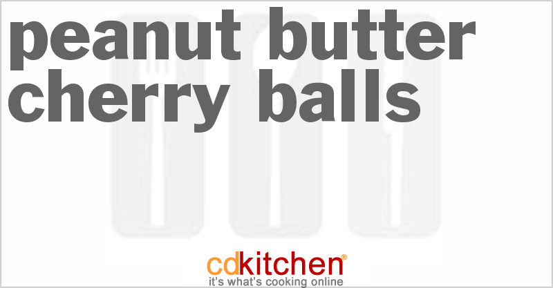 Peanut Butter Cherry Balls - CDKitchen.com