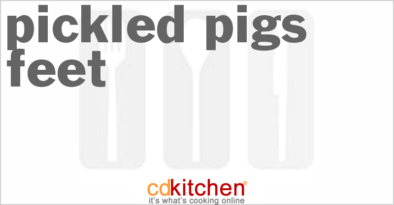 Pickled Pigs Feet - CDKitchen.com