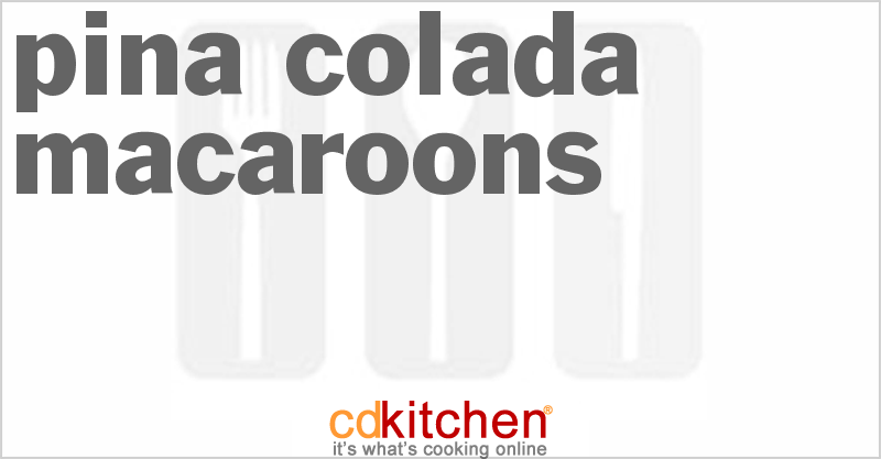 Pina Colada Macaroons - CDKitchen.com