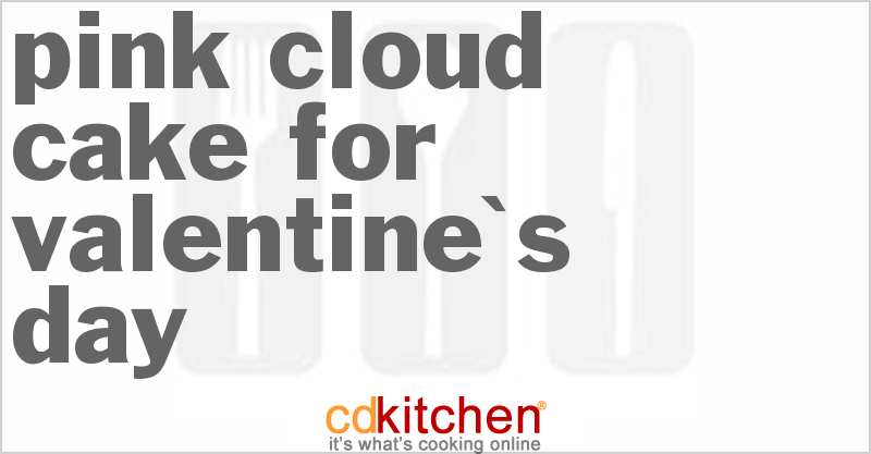 Pink Cloud Cake for Valentine's Day - CDKitchen.com