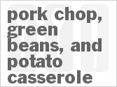 recipe for slow cooker pork chop, green beans, and potato casserole