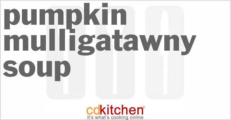 Pumpkin Mulligatawny Soup - CDKitchen.com