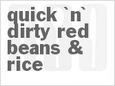 recipe for quick 'n' dirty red beans & rice