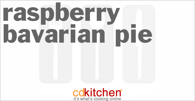 Raspberry Bavarian Pie Recipe 